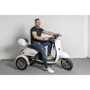 LIKEBIKE THEBE Dreirad Elektro Scooter 600W 60V 20Ah 25 km/h /Seniorenmobil / Weiss