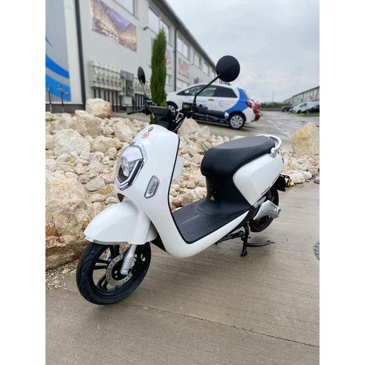 LIKEBIKE Merkur Elektro Scooter 3000W 60V 20Ah mit Lithium Akku 45 km/h Weiss